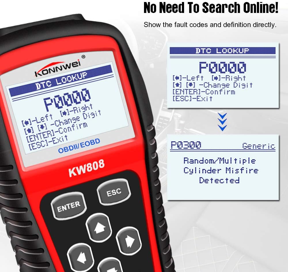 OBDII Code Reader with 2.8" Screen, Pack of 2 H39906