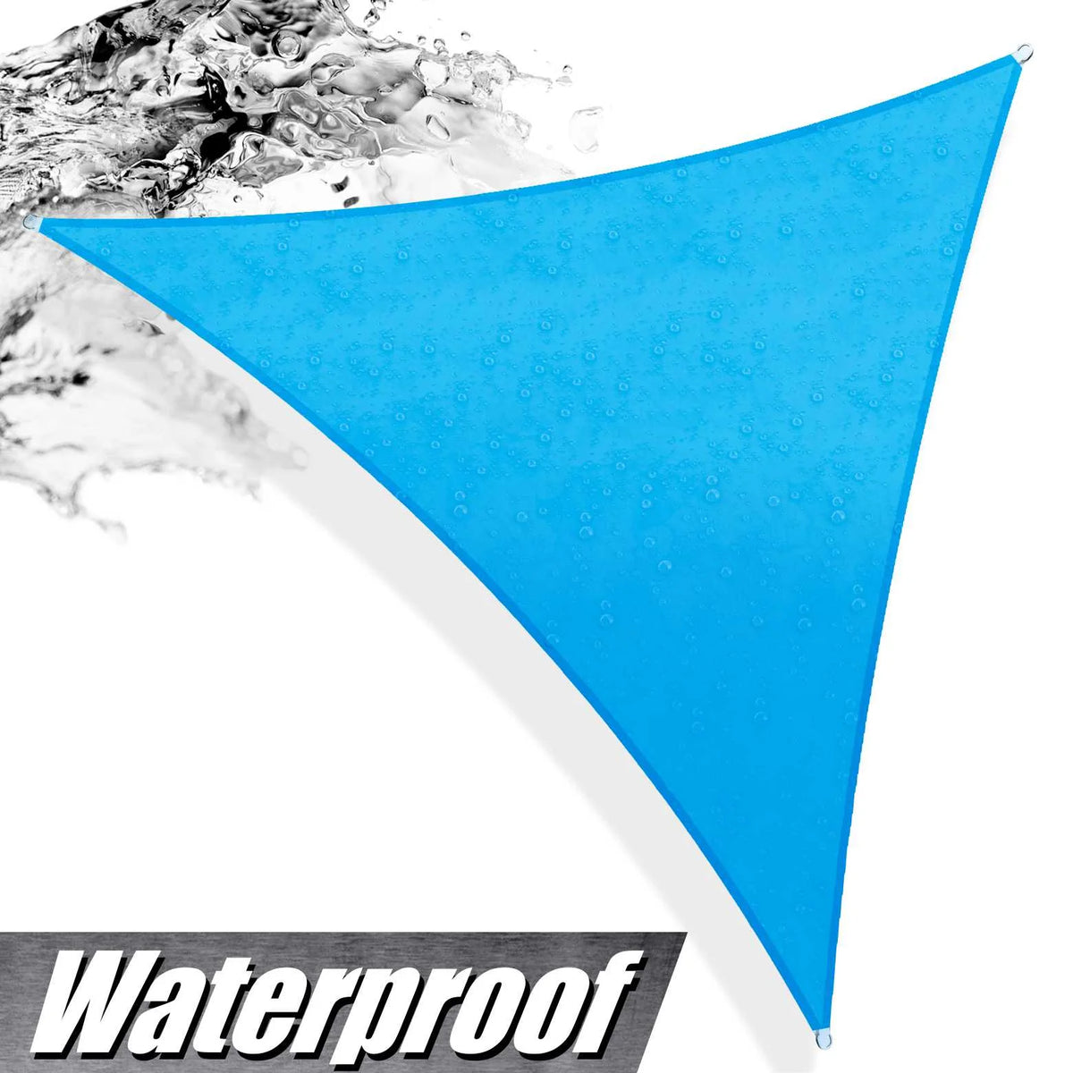Blue Triangle Waterproof Sun Shade Sail Canopy D36835