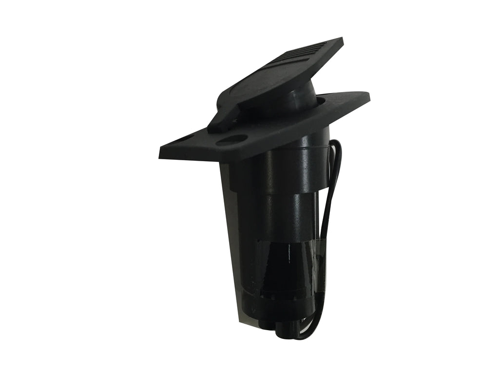 Red Green Angled Pole Bow Light with 2-Prong Pole Base H1557