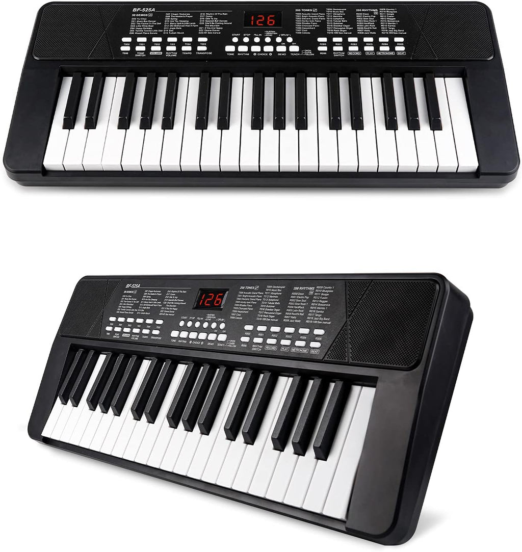 Black Pack of 2 Portable Electronic Piano Keyboard J1554