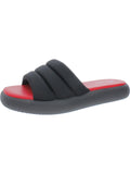 Aqua Womens Open Toe Cushioned Footbed Pool Slides T3819