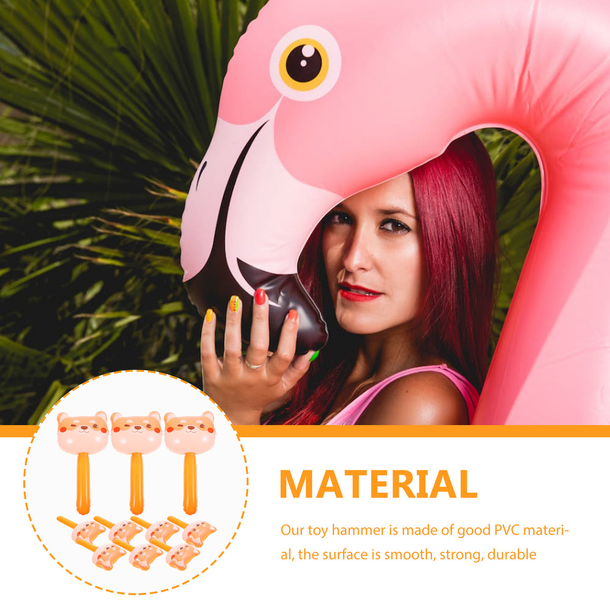 10pcs Inflatable Hammer Toys with Bell C1371
