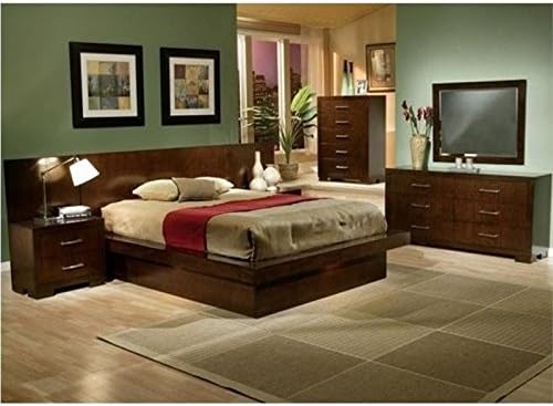 2 Drawer Nightstand in Cappuccino and Silver S45157