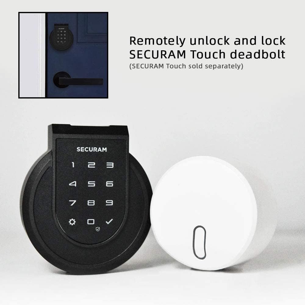 Touch Smart Lock Deadbolt with Smart Hub, Fingerprint, Touchpad, Remote Control, Voice Control, Auto-relock and Alarm D735