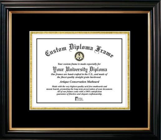 Black Gold Trim Frame P4743