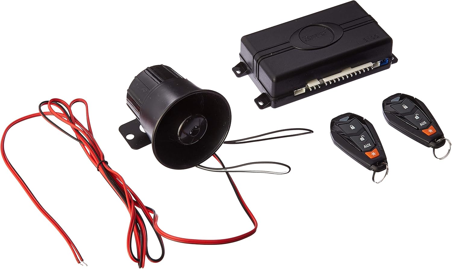 1-Way Car Alarm Keyless Entry Black U808694