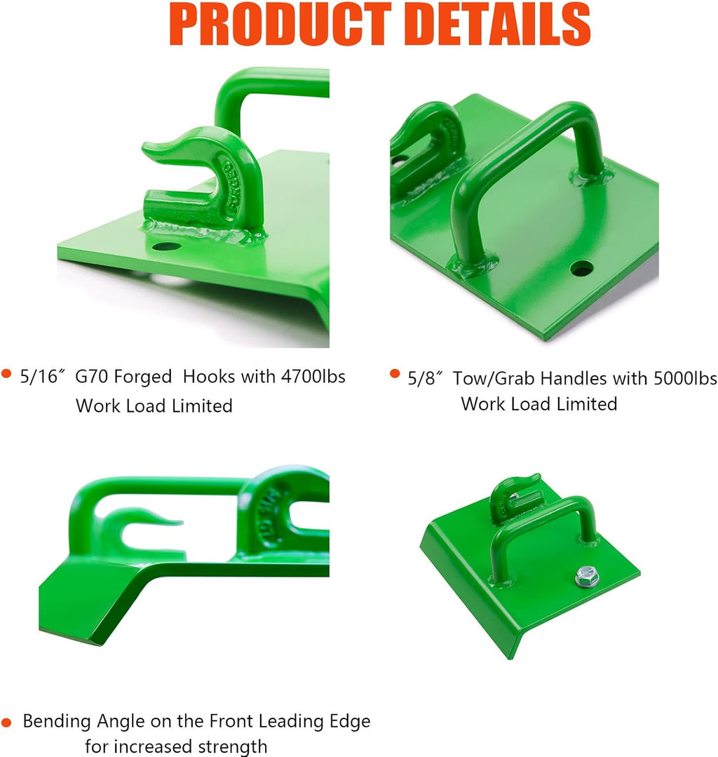 2 PCS G70 Grade Bolt on Grab Hooks for Bucket T7561