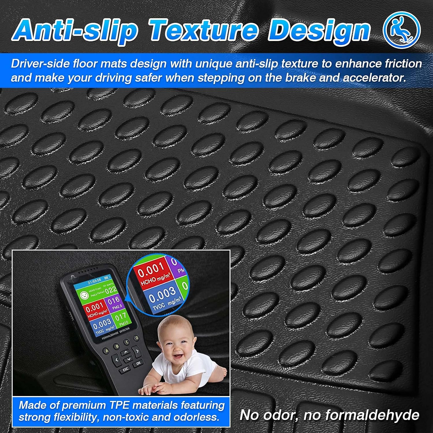 Custom Fit Floor Liners for Audi Q5 2009-2017 SQ5 2013-2017 All Weather TPE Floor Mats M69528