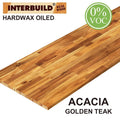 Golden Teak Butcher Block Island Countertop L331734