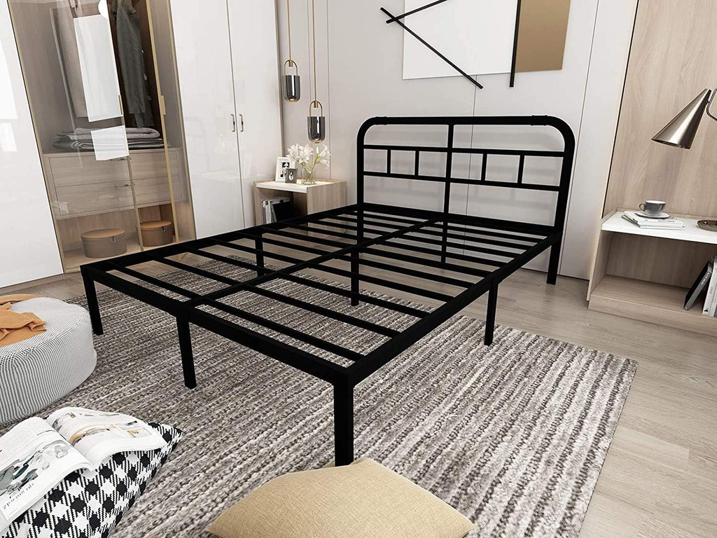 Black Metal Steel California King Bed Headboard Pack of 2 C1138