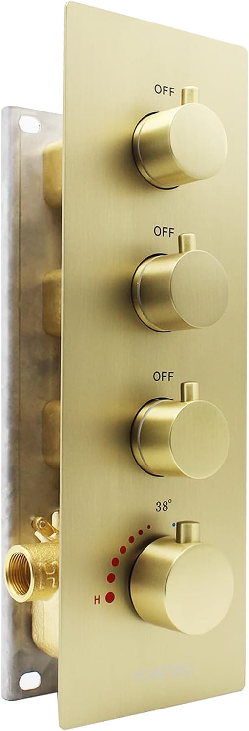 Brushed Nickel Thermostatic Shower Diverter Mixer Valve J383120