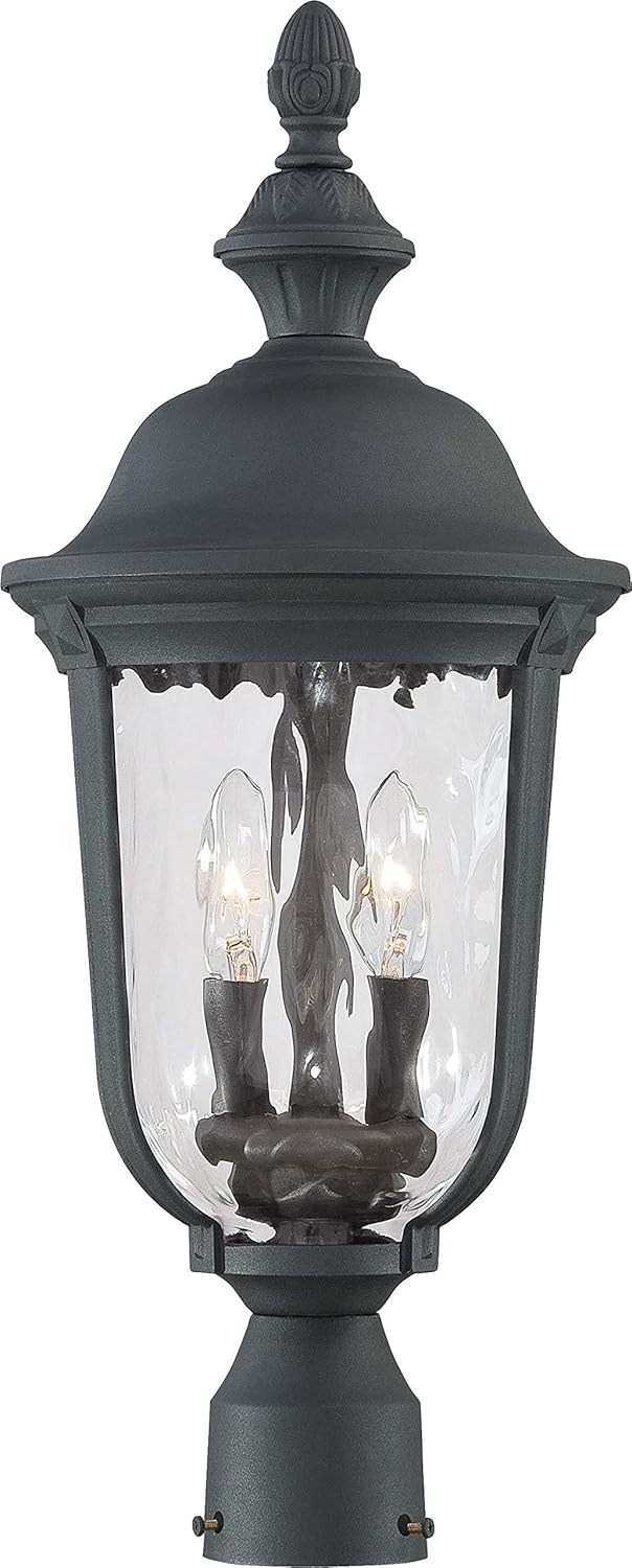 Black Cast Aluminum Outdoor Post Light D883422