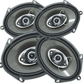 4-Way 380 Watts Coaxial Car Speakers 4 Ohm (4 Speakers) N11896