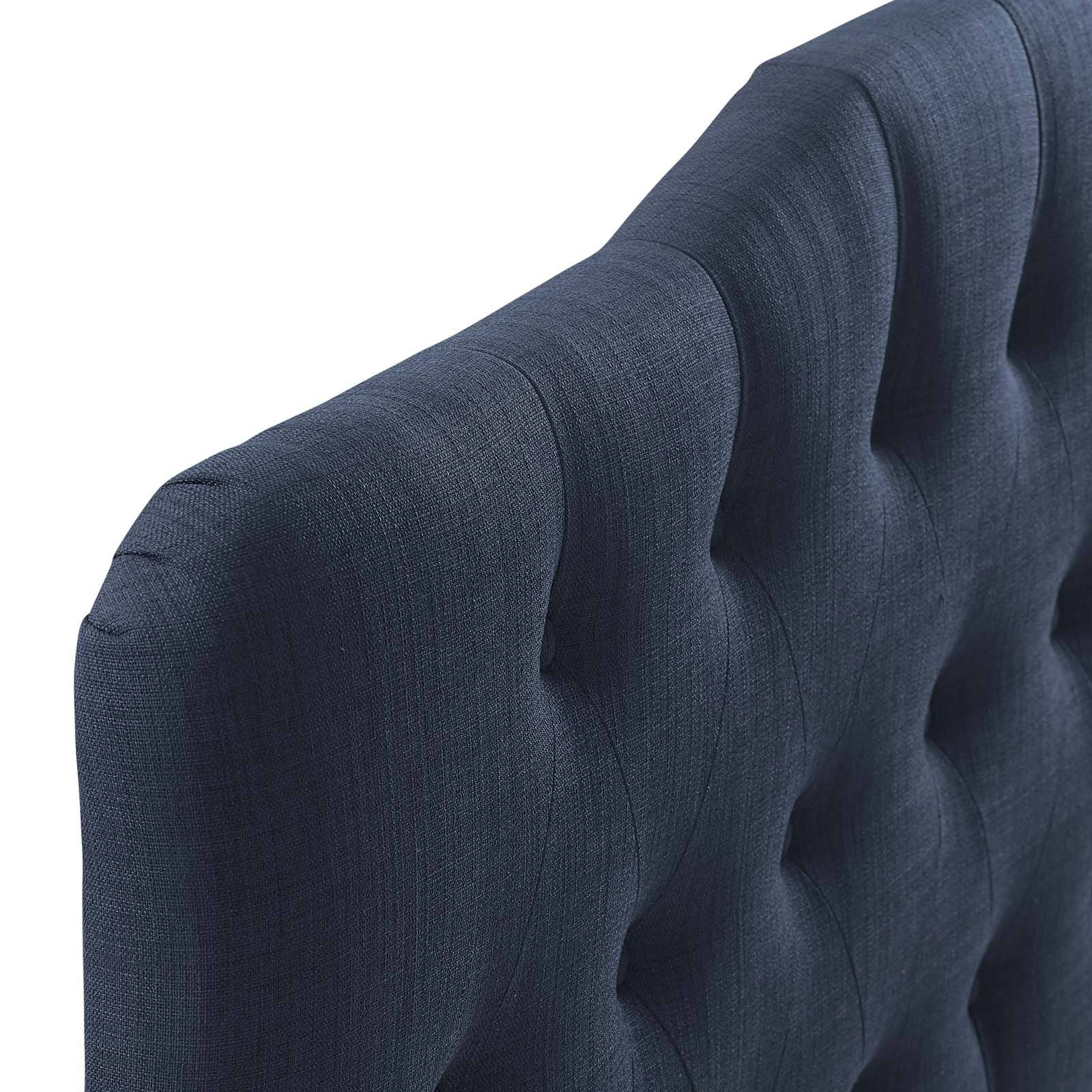 Navy Fabric Headboard Queen A793202