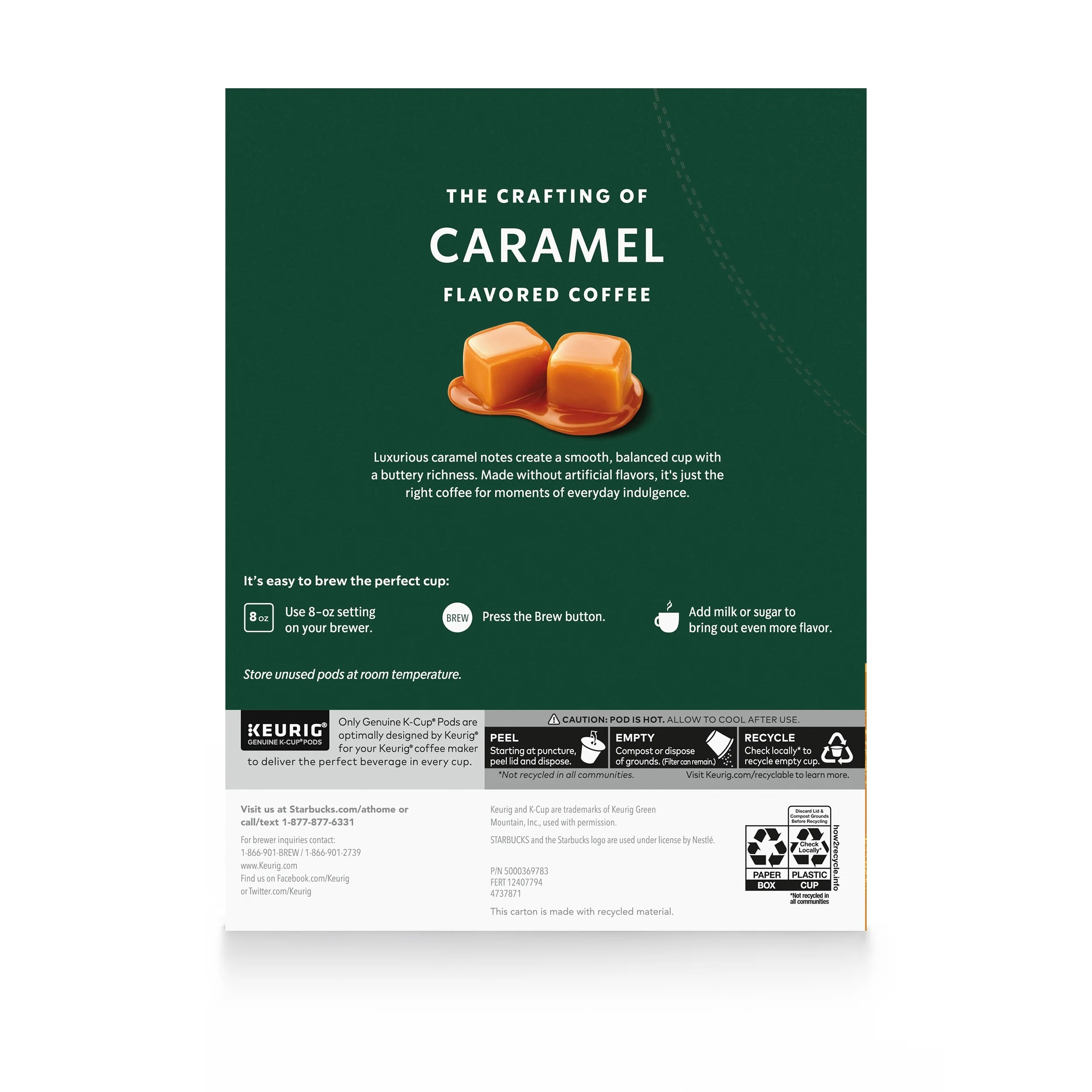 Caramel Medium Roast Coffee Pods, 44 Count S7561