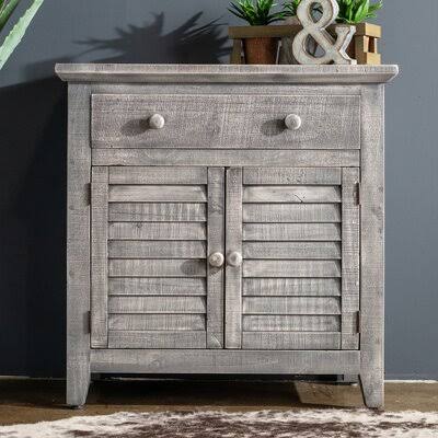 2 Door Accent Cabinet Silver X5571