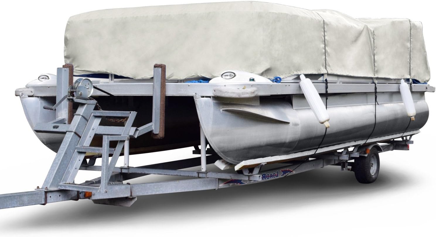 Gray 17' - 20' Long Pontoon Cover T43519