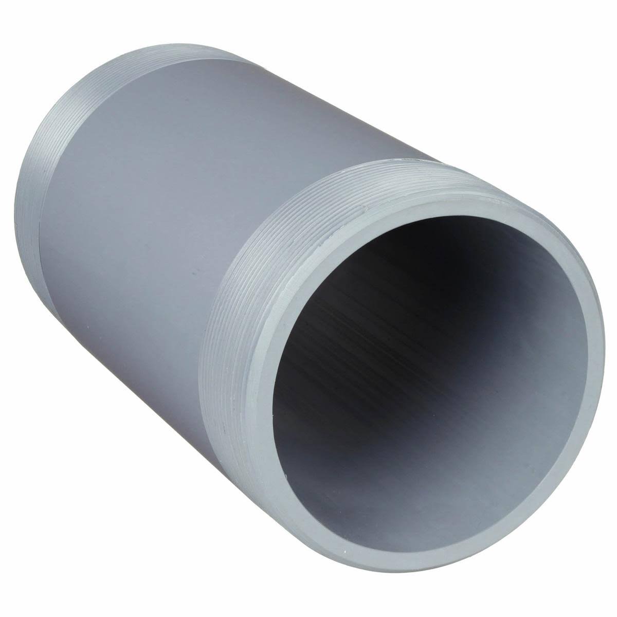 6 In Schedule 80 Gray PVC Pipe Nipple Z8230