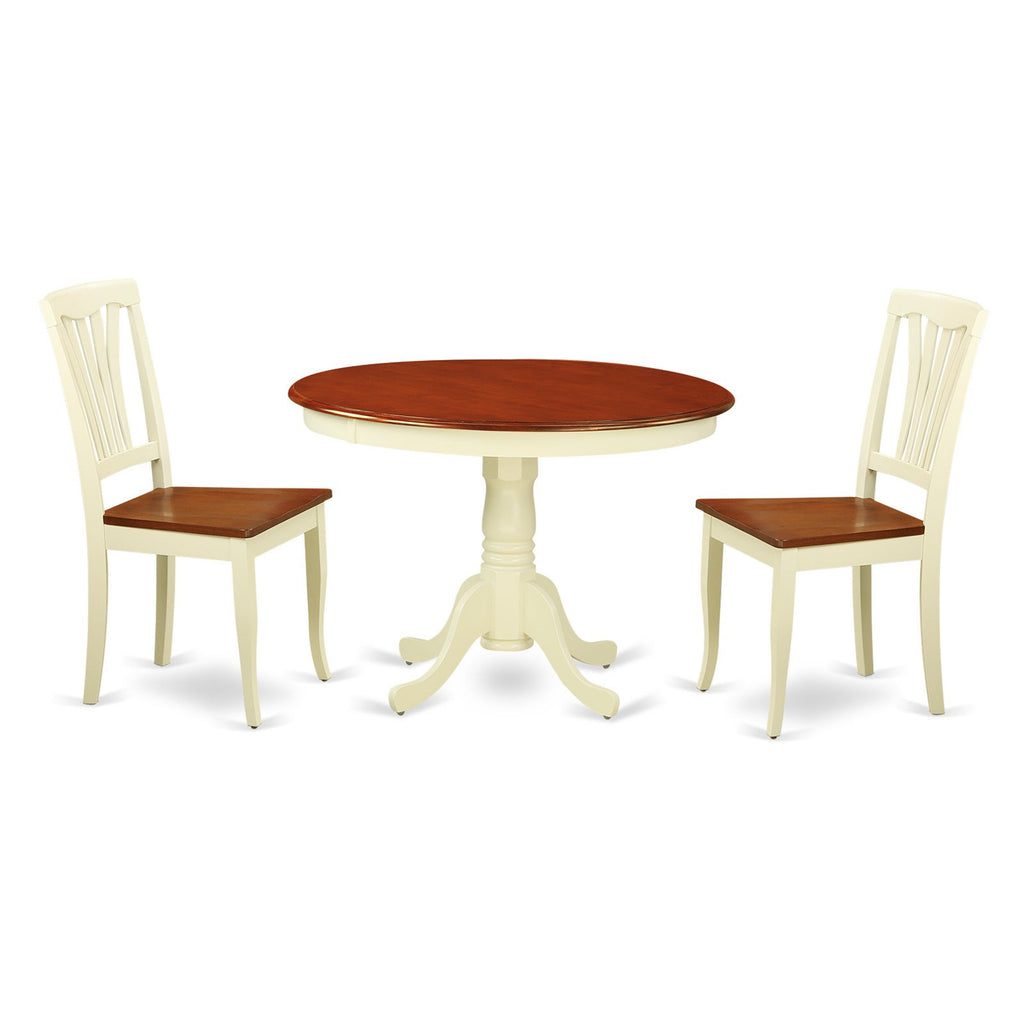 Black/Cherry 3-piece Dinette Chairs and Table Z320565