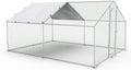 Large Metal Chicken Coop Run Outdoor Poultry Cage W950059
