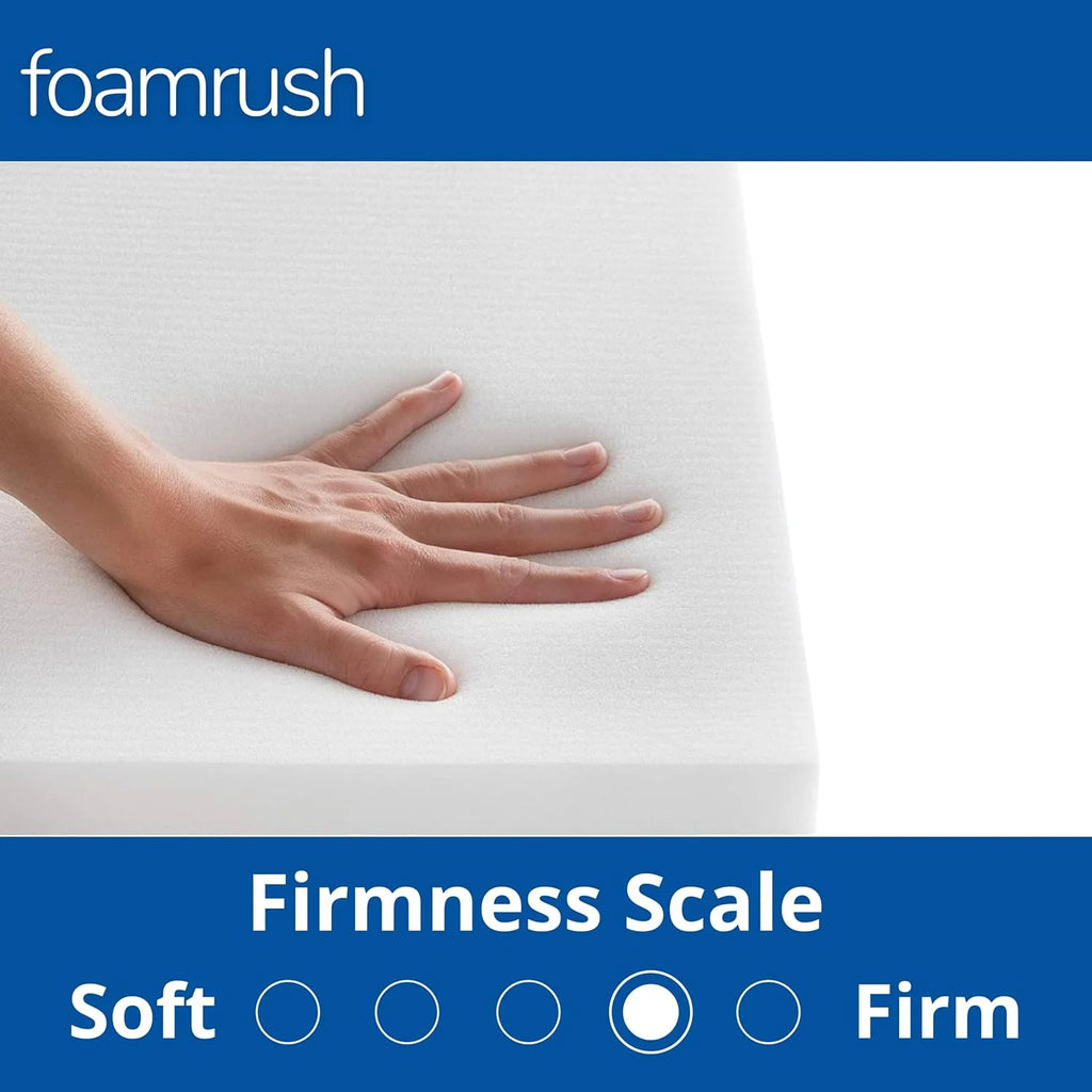 18" x 82" Cool Gel Memory Foam Bench Cushion Replacement Medium Firm S863