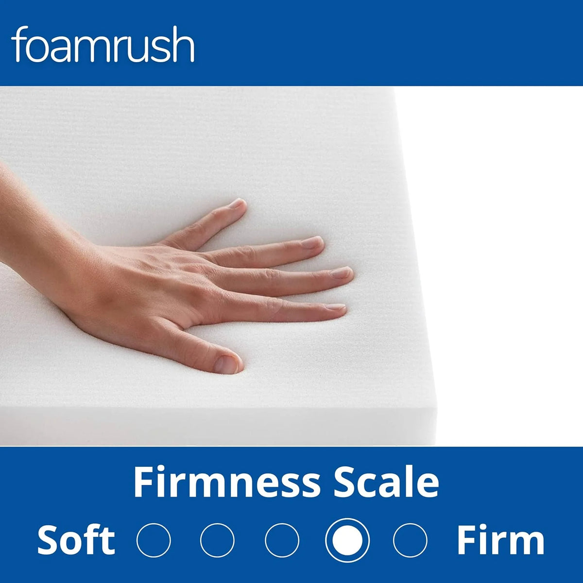 18" x 82" Cool Gel Memory Foam Bench Cushion Replacement Medium Firm S863