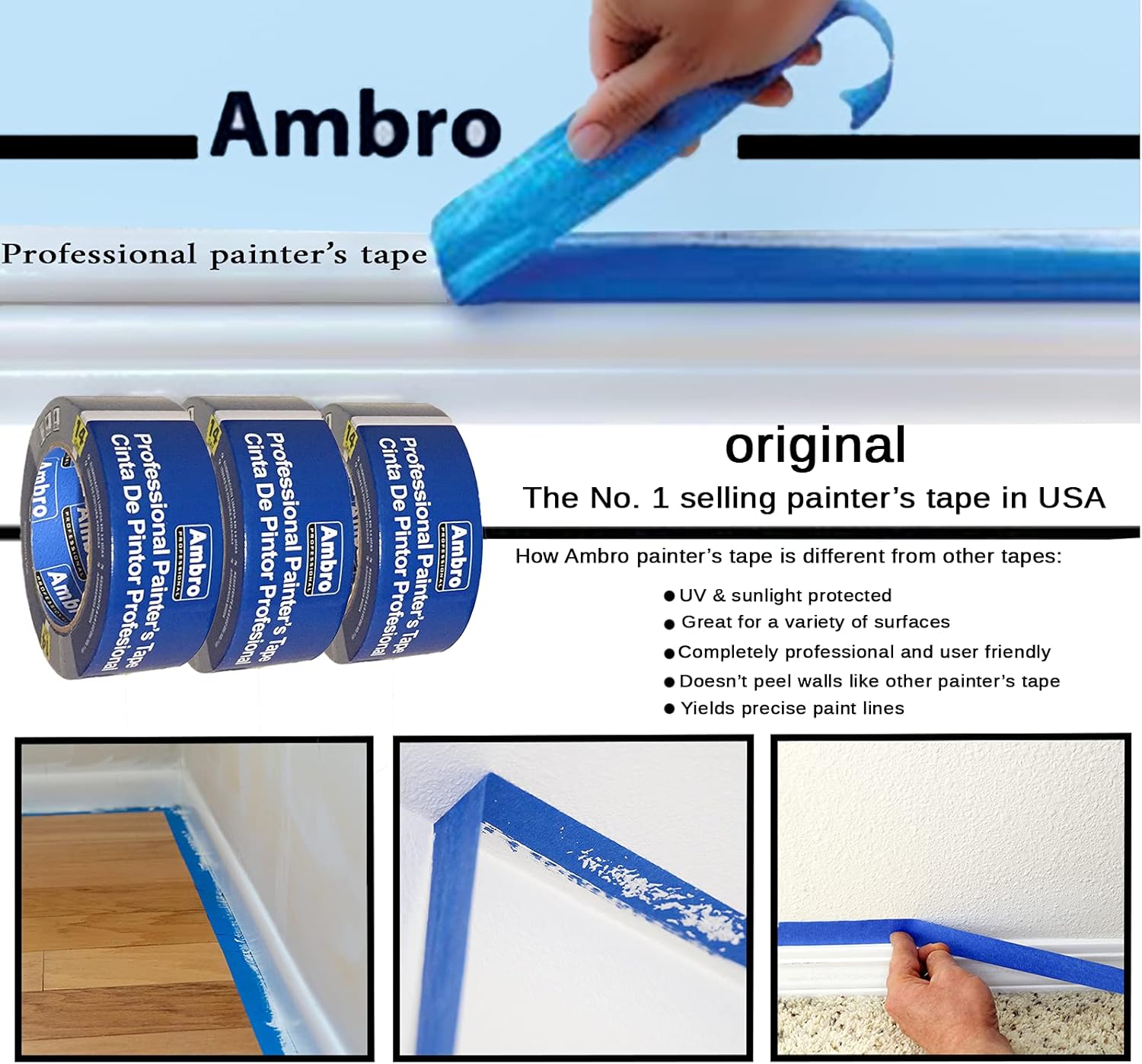 Blue Painters Tape Multi Surface, 24 Pack, 2 inches x 60 yds G816353