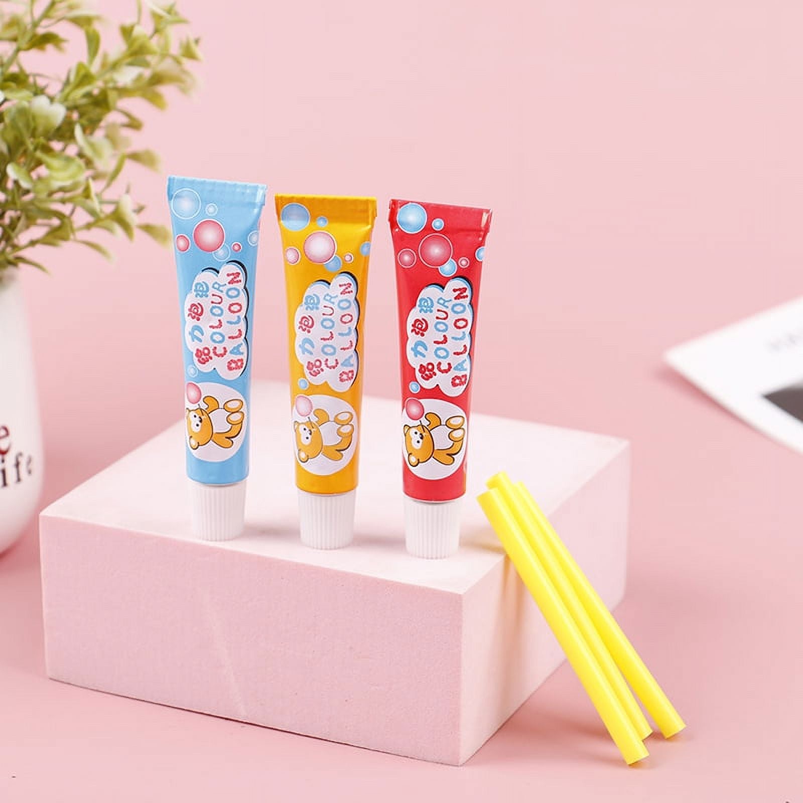 3pcs/set Magic Bubble Glue Toy Blowing Colorful Bubble Ball Space Balloon A680