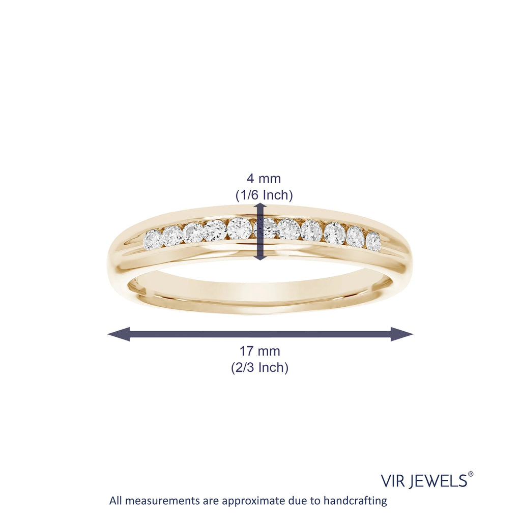 14K Yellow Gold Diamond Bridal Band Z24309