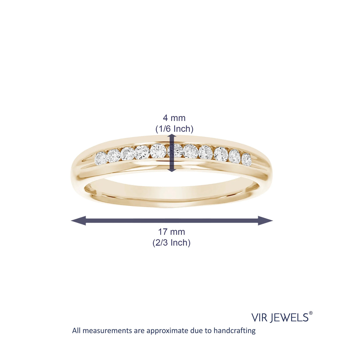 14K Yellow Gold Diamond Bridal Band Z24309
