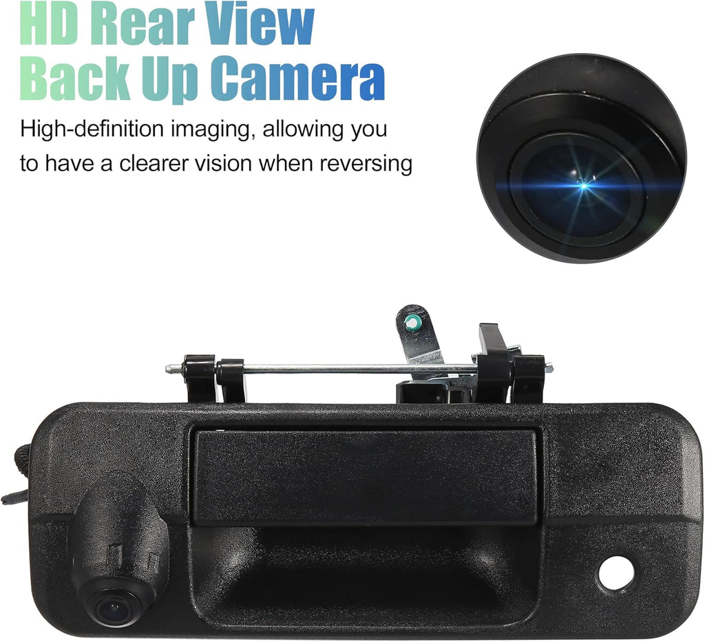 Tailgate Rear View Back Up Camera Set with Liftgate Handle for Toyota Tundra 2007-2013 Pack of 2 C366