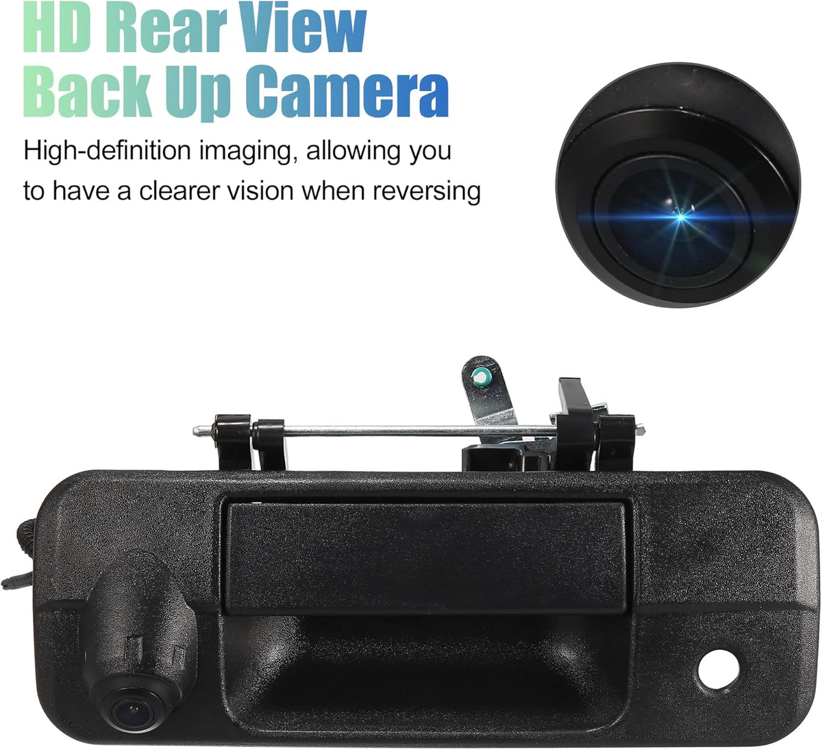 Tailgate Rear View Back Up Camera Set with Liftgate Handle for Toyota Tundra 2007-2013 Pack of 2 C366