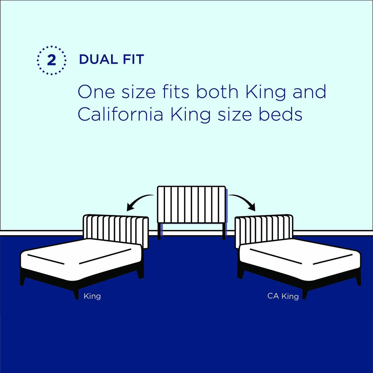 Light Gray King/California King Velvet Headboard Y180