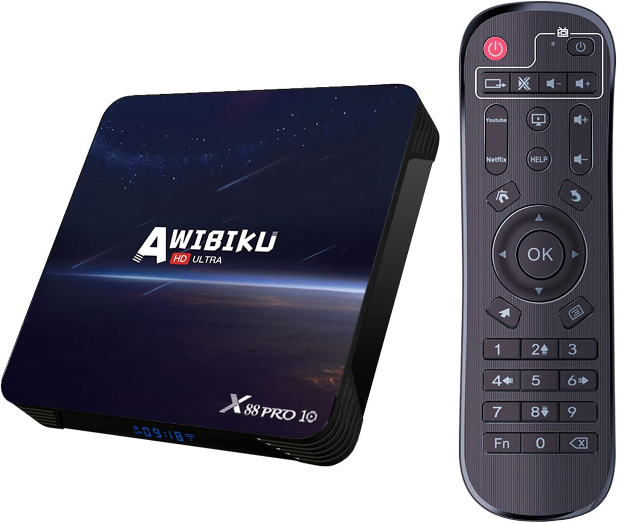 Android 11.0 TV Box 4GB RAM 32GB ROM Quad-core 4K Ultra HD with Bluetooth 4.1 Pack of 2 B9596