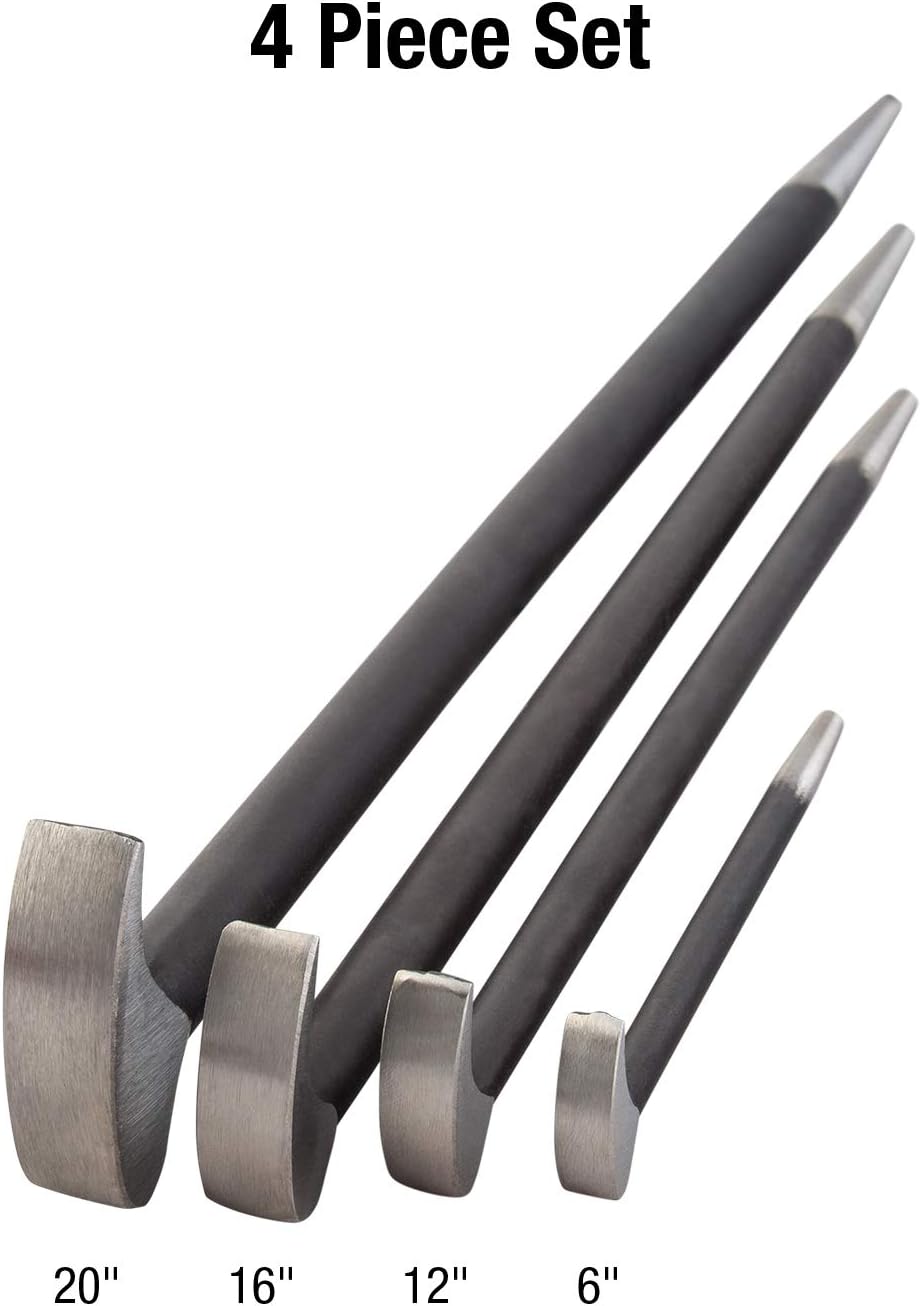 Rolling Head Pry Bar Set, 4-Piece S9560