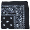 96 Pc 100% Cotton Double Sided Bandanas (Black) T98841