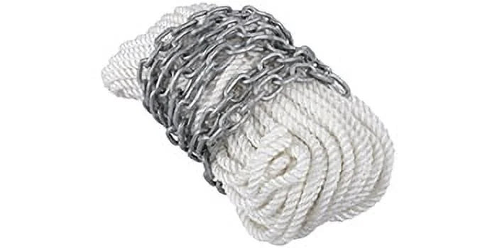 Boat Anchor Chain 15' x 5/16" Galvanized Chain with 1/2" x 200' Nylon Rope N139