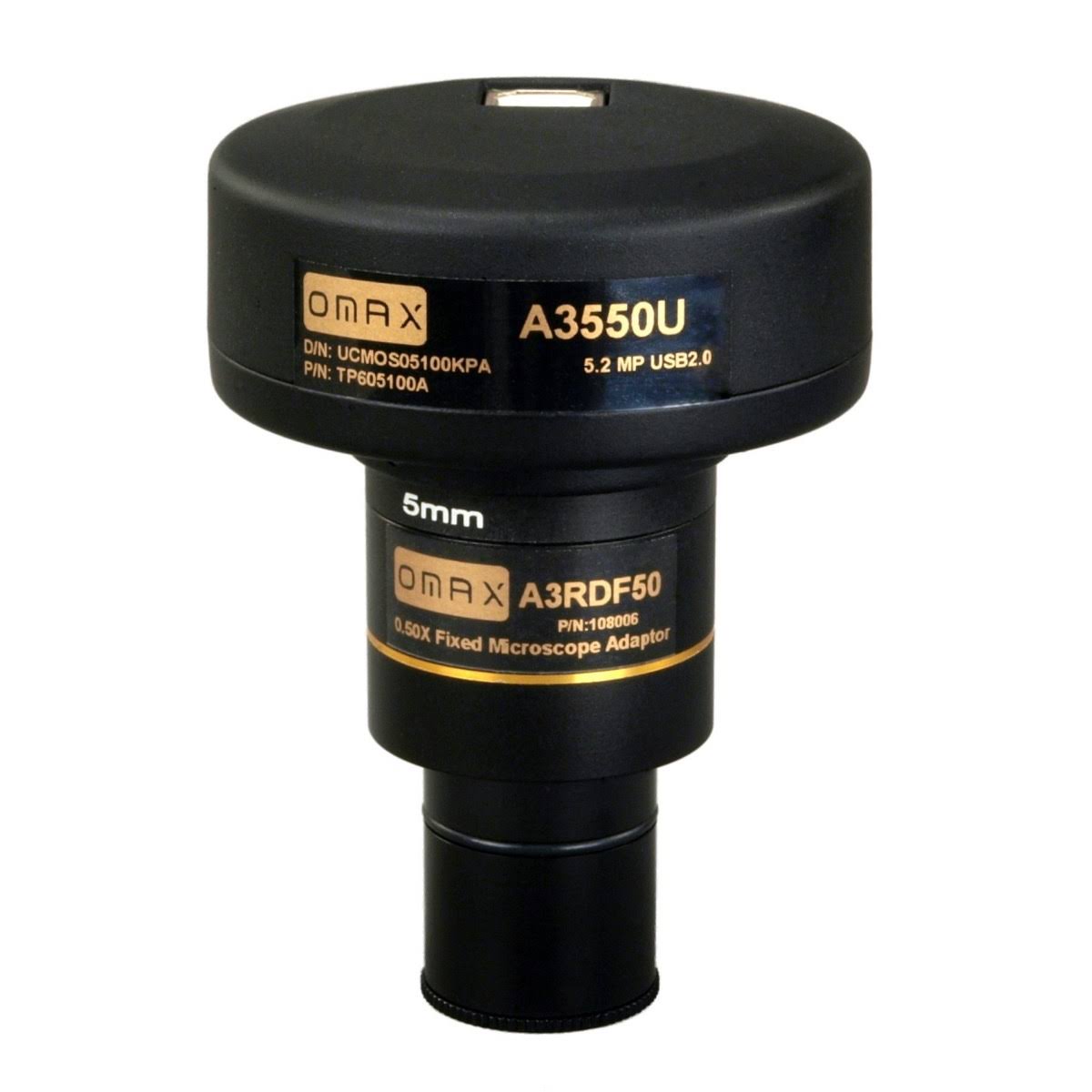 5.0MP USB Digital Camera for Microscope with Calibration Slide F265