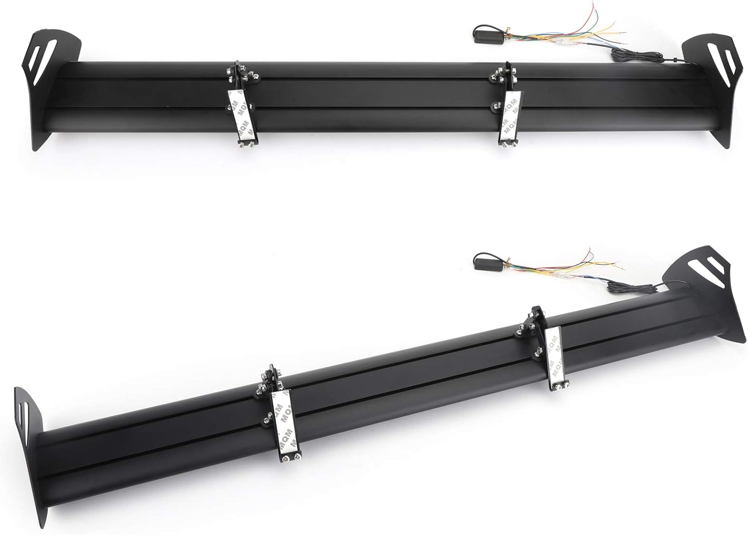 Universal Hatch Adjustable Aluminum Rear Trunk Wing Racing Spoiler With LED P597459