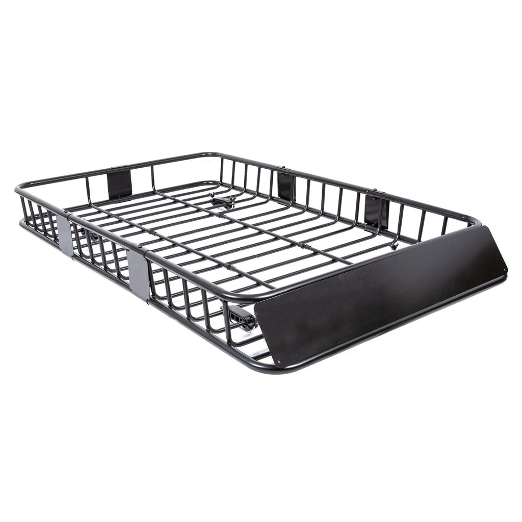 Black Roof Rack Cargo Carrier with Extension Luggage Basket P341