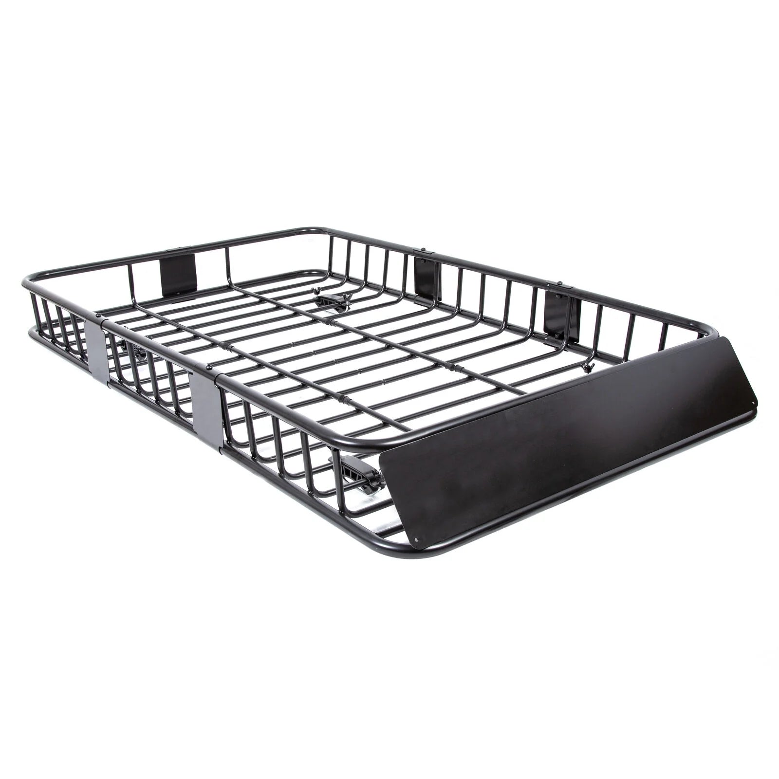 Black Roof Rack Cargo Carrier with Extension Luggage Basket P341