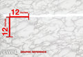 White Grey Marble Gloss Vinyl Wrap Film Roll (48 Inch x 300 Inch) I18766