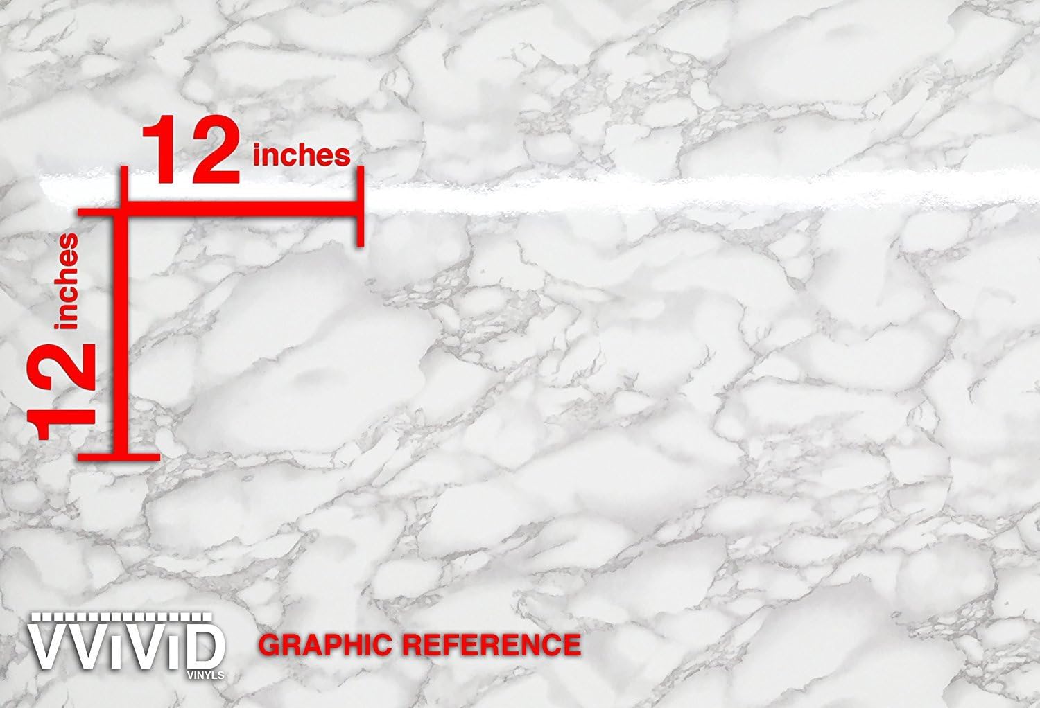 White Grey Marble Gloss Vinyl Wrap Film Roll (48 Inch x 300 Inch) I18766