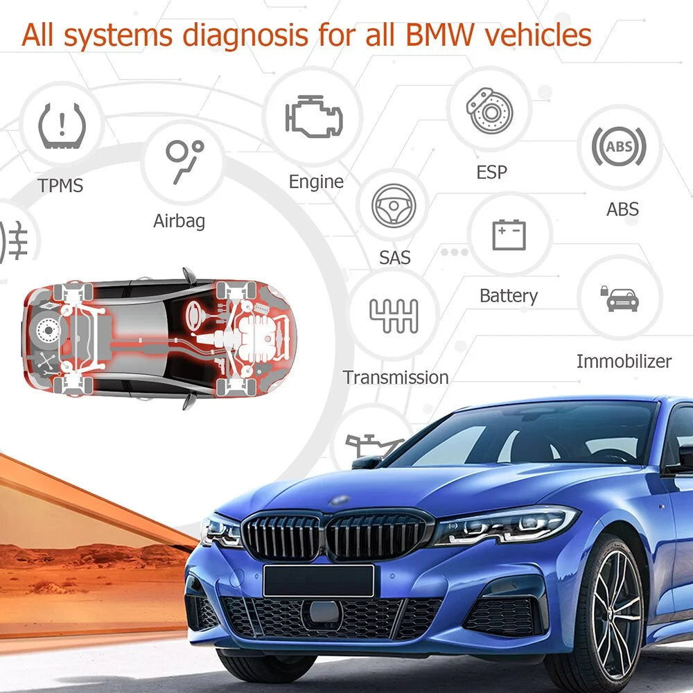 Full Systems Diagnostic Scan Tool with Oil Service Reset T147