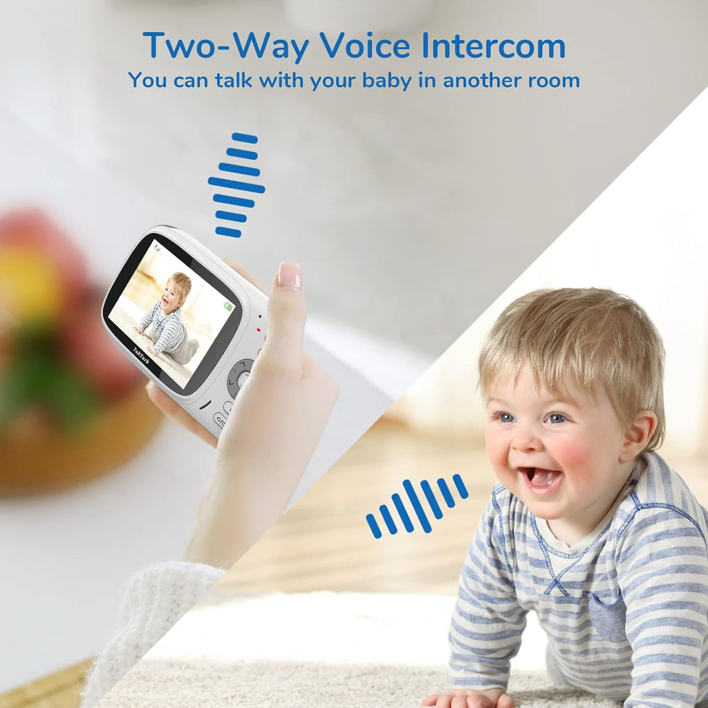 Baby Monitor with Camera and Audio, No WiFi, 2-Way Talk-Back, Infrared Night Vision R113921