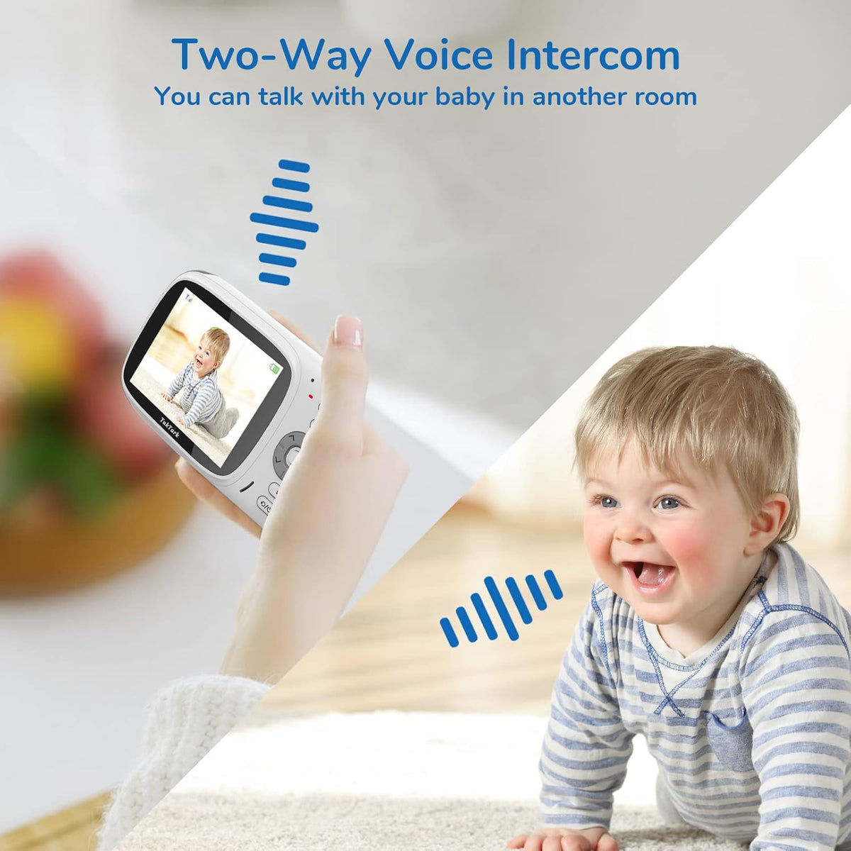 Baby Monitor with Camera and Audio, No WiFi, 2-Way Talk-Back, Infrared Night Vision R113921