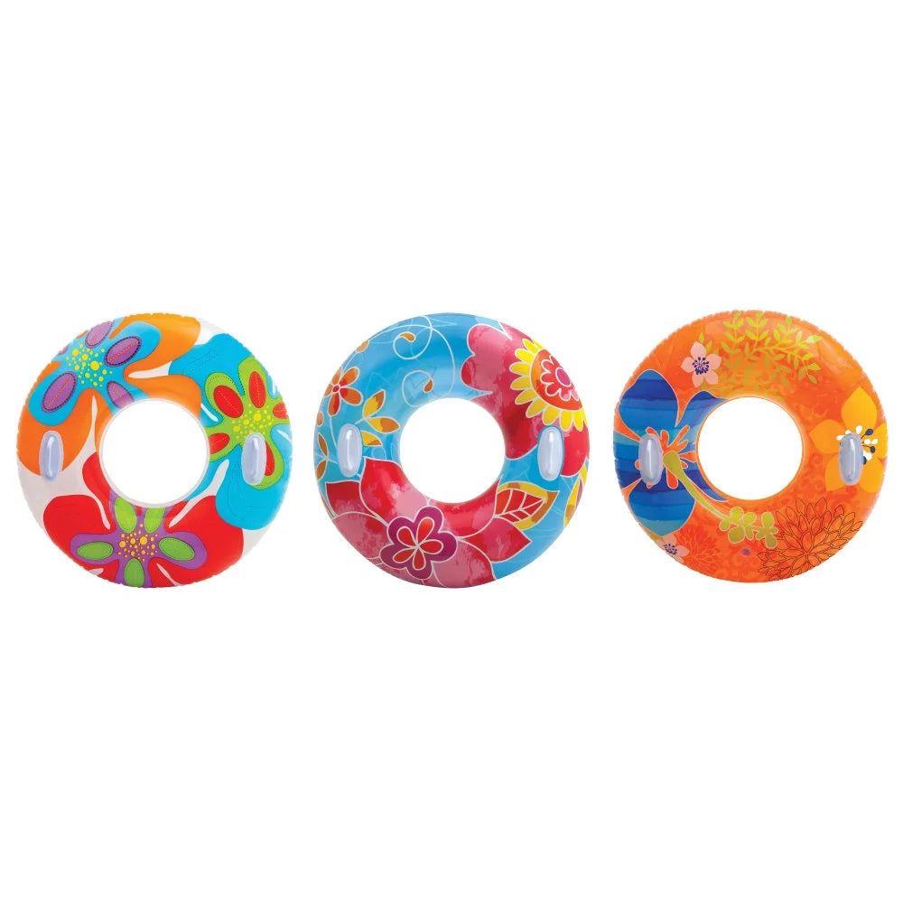 Inflatable Tropical Flower Tube Raft Q740143