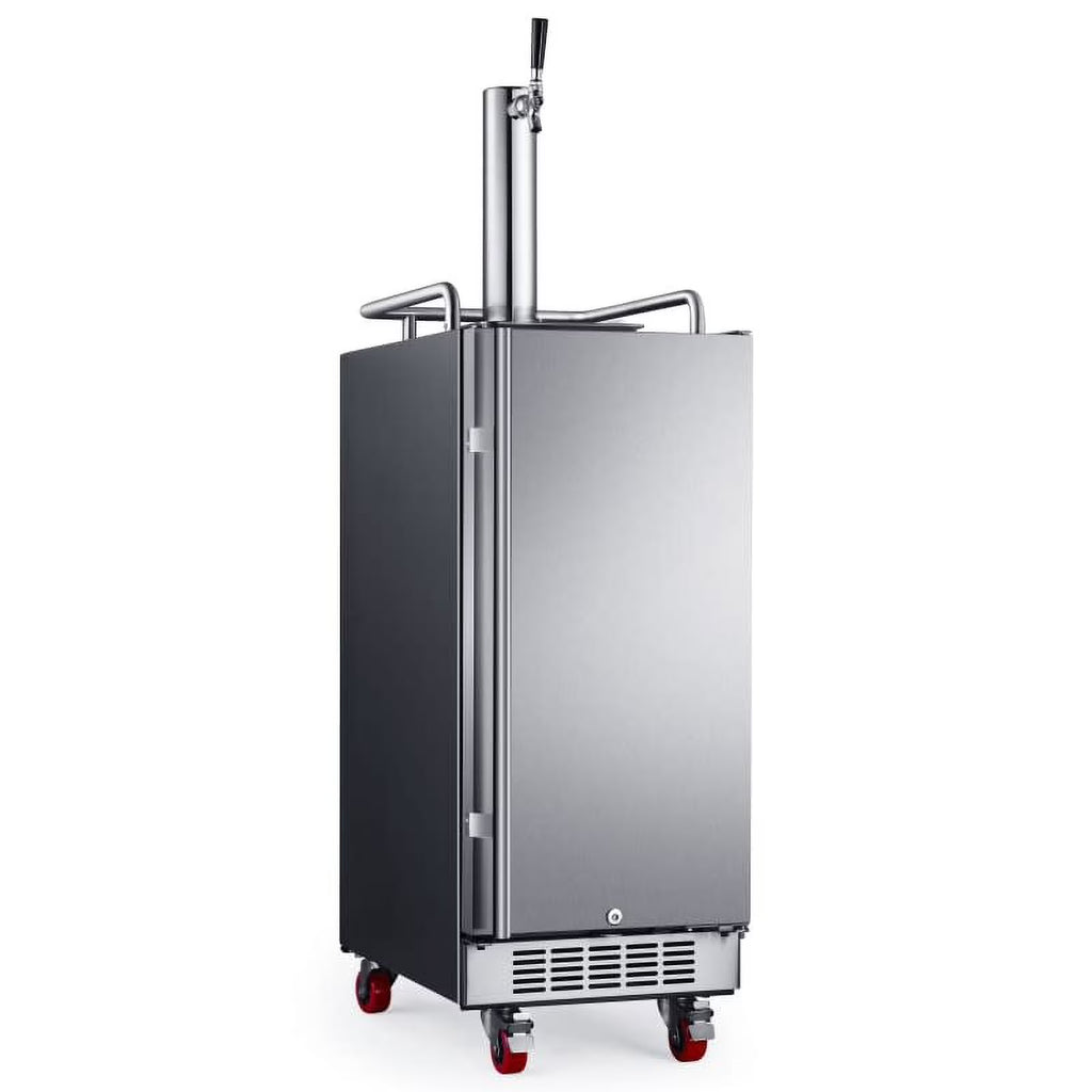 15" Wide 1 Tap Stainless Steel Kegerator G625351