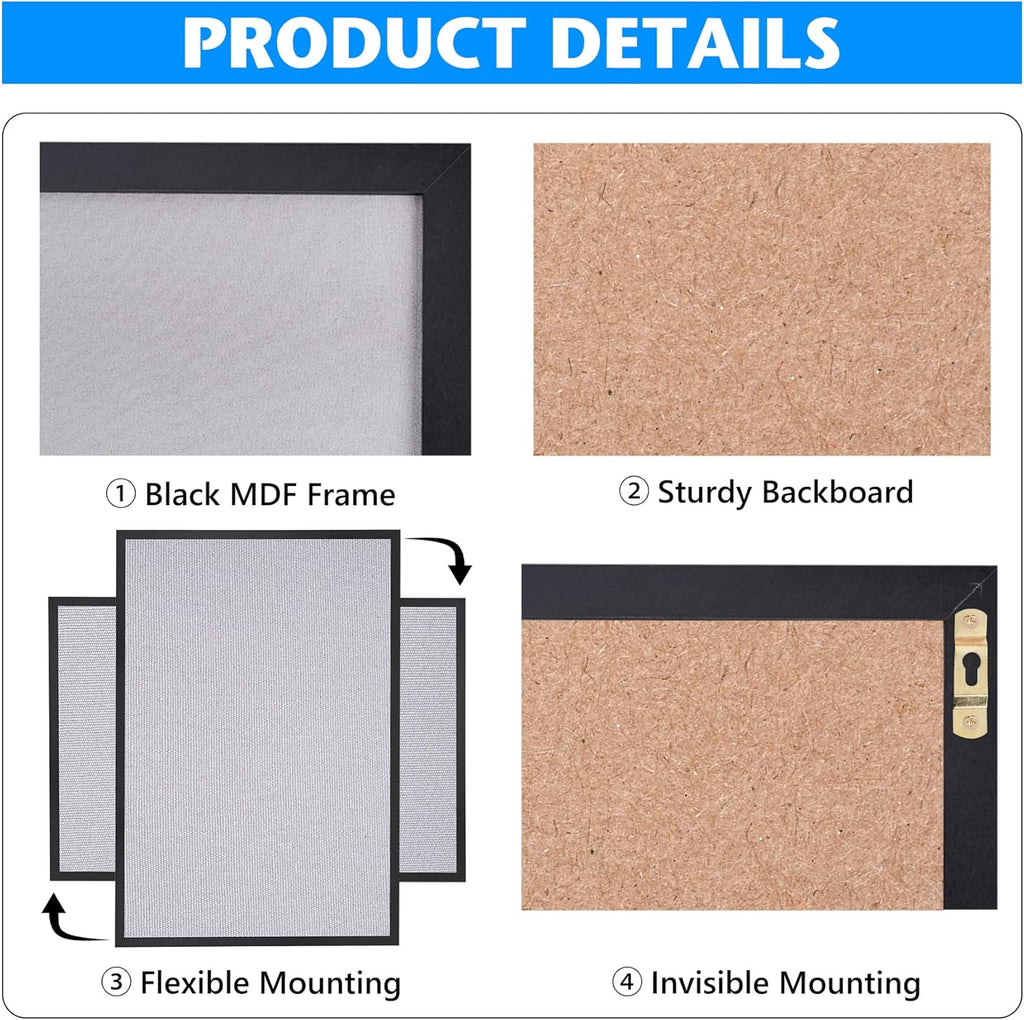 24 x 36 Inch Grey Cork Bulletin Board, Pack of 2 B684520