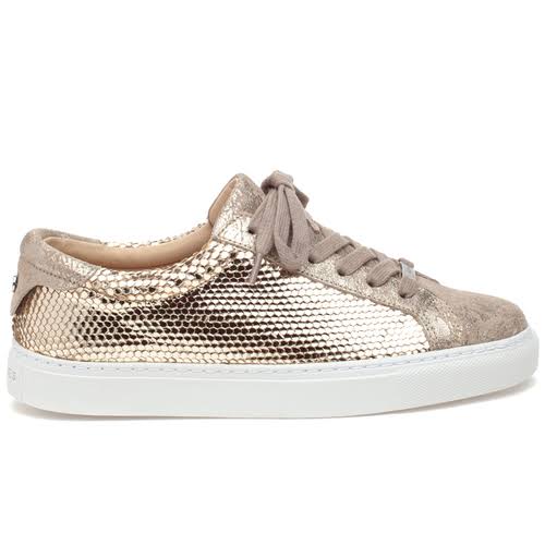 Gold Metallic Leather Shoes 9.5 K21163